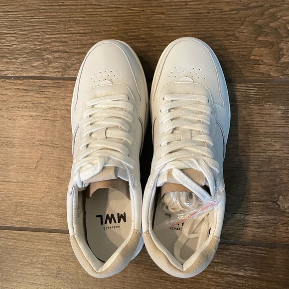 Madewell Court Sneakers in White Leather sz 8.5 MC696 - Picture 2 of 5